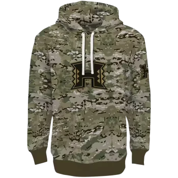 customized hawaii rainbow warriors military style hoodie best selling