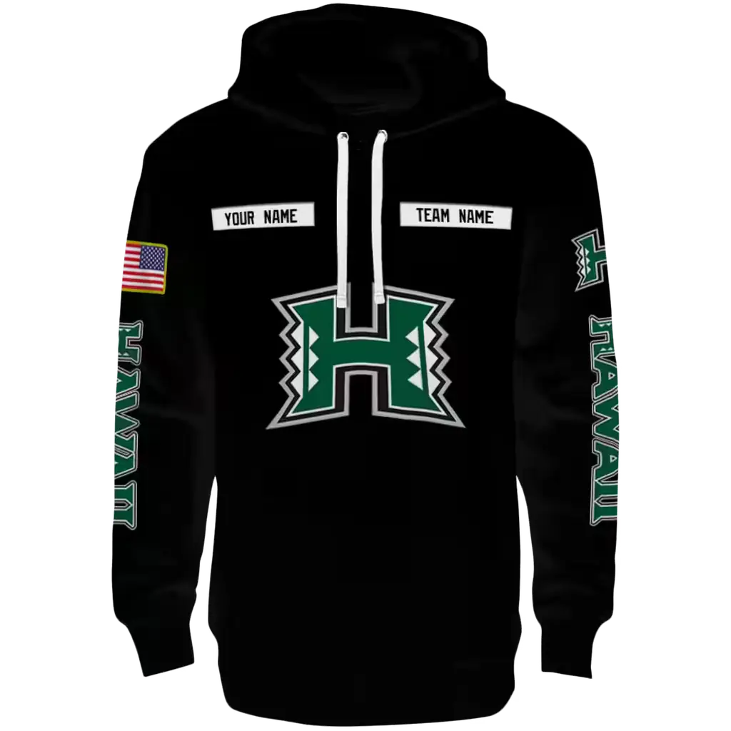 customized hawaii rainbow warriors punisher skull black hoodie best selling customized hawaii rainbow warriors punisher skull black hoodie best selling