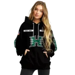 customized hawaii rainbow warriors punisher skull black hoodie best selling
