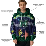 customized hawaii rainbow warriors spongebob patrick star green navy hoodie best selling