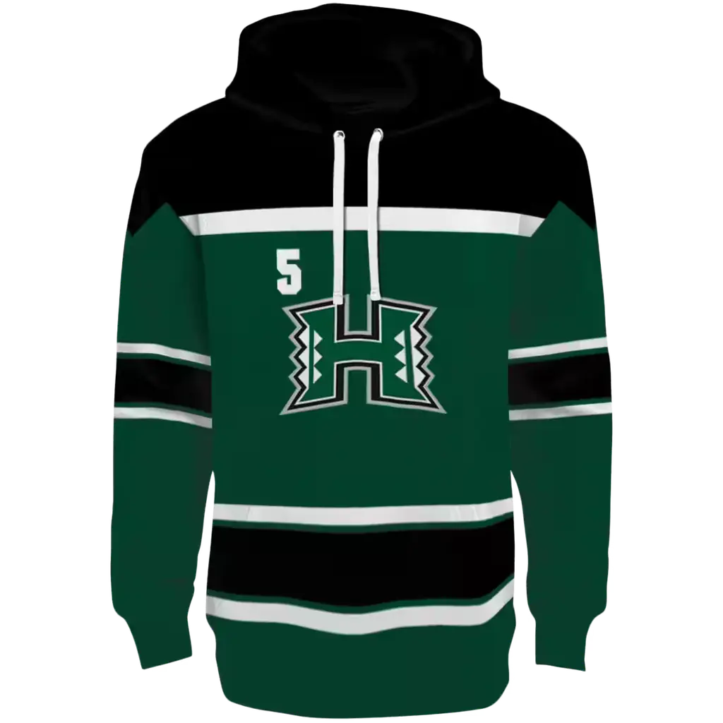 customized hawaii rainbow warriors striped pattern green hoodie best selling customized hawaii rainbow warriors striped pattern green hoodie best selling