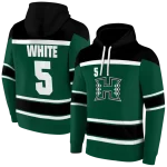 customized hawaii rainbow warriors striped pattern green hoodie best selling