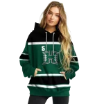 customized hawaii rainbow warriors striped pattern green hoodie best selling