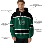 customized hawaii rainbow warriors striped pattern green hoodie best selling