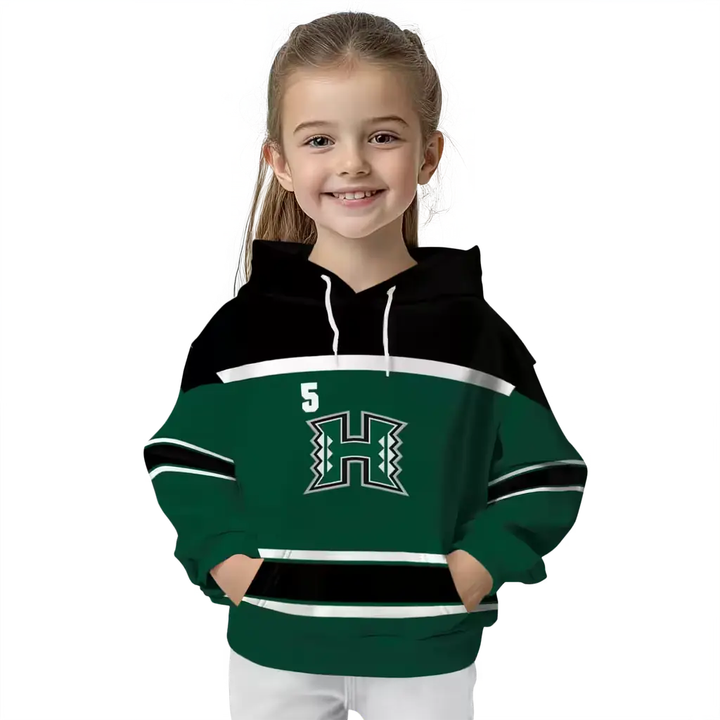 customized hawaii rainbow warriors striped pattern green hoodie top rated customized hawaii rainbow warriors striped pattern green hoodie top rated