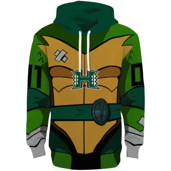 customized hawaii rainbow warriors superhero armor green hoodie best selling