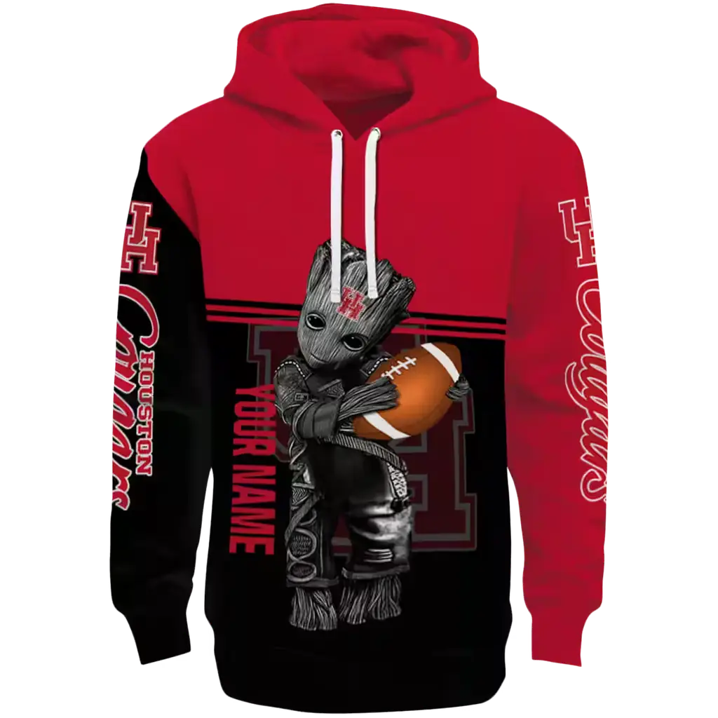 customized houston cougars baby groot red black hoodie best selling customized houston cougars baby groot red black hoodie best selling