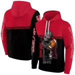 customized houston cougars baby groot red black hoodie best selling