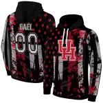 customized houston cougars distressed flag red black hoodie best selling