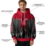 customized houston cougars flame design red hoodie best selling
