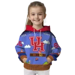 customized houston cougars mario blue black hoodie best selling