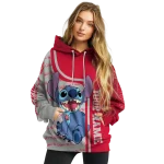 customized houston cougars stitch red hoodie best selling