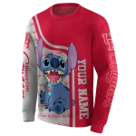 customized houston cougars stitch red hoodie best selling