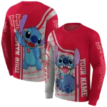 customized houston cougars stitch red hoodie best selling