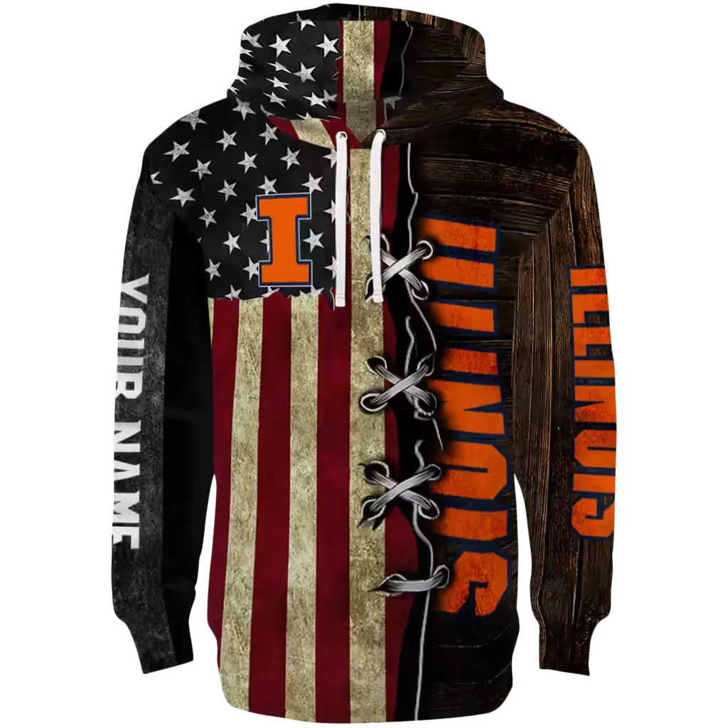 customized illinois fighting illini american pride hoodie best selling customized illinois fighting illini american pride hoodie best selling