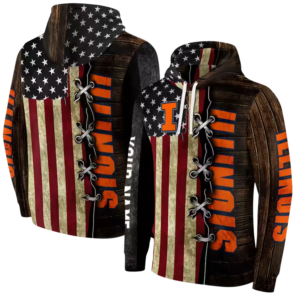 customized illinois fighting illini american pride hoodie fashion forward customized illinois fighting illini american pride hoodie fashion forward