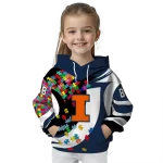 customized illinois fighting illini puzzle pieces blue hoodie best selling