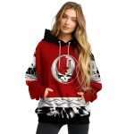 customized indiana hoosiers grateful vibes red hoodie best selling
