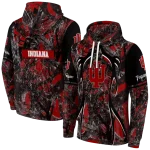 customized indiana hoosiers hunting theme red black hoodie best selling