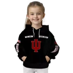 customized indiana hoosiers punisher skull black hoodie best selling