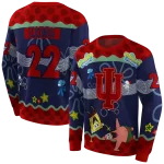 customized indiana hoosiers spongebob patrick star red navy hoodie best selling