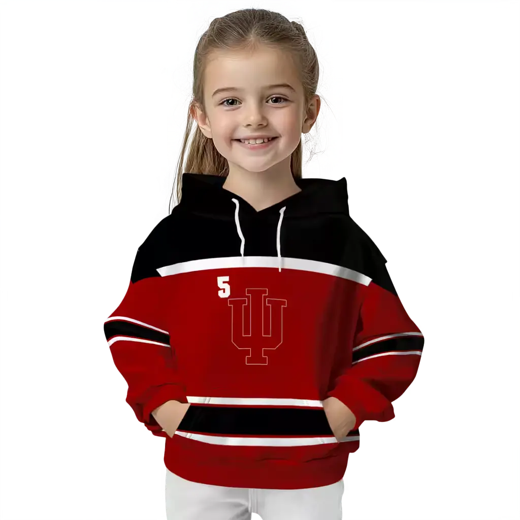 customized indiana hoosiers striped pattern red hoodie top rated customized indiana hoosiers striped pattern red hoodie top rated