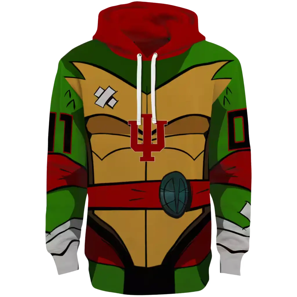 customized indiana hoosiers superhero armor red green hoodie best selling customized indiana hoosiers superhero armor red green hoodie best selling