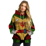 customized indiana hoosiers superhero armor red green hoodie best selling