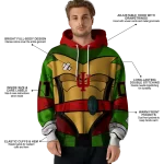 customized indiana hoosiers superhero armor red green hoodie best selling
