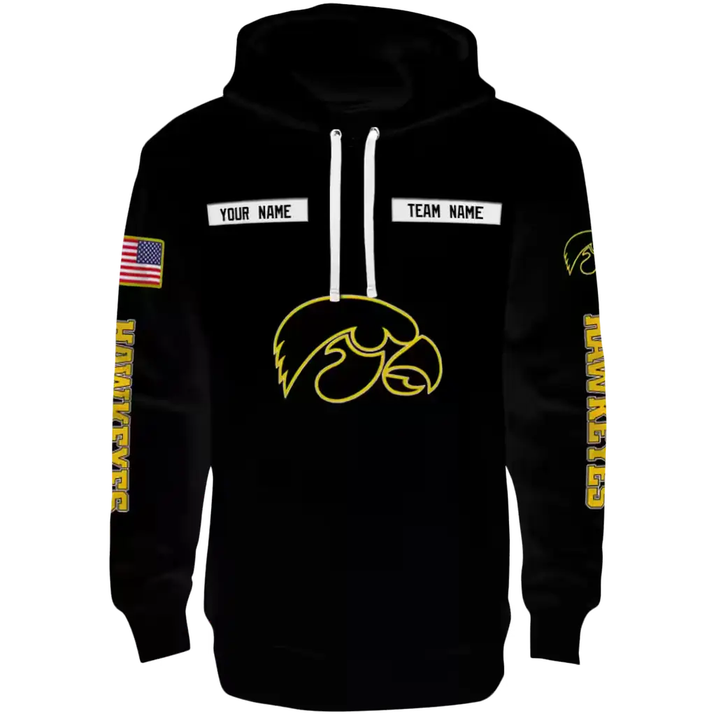 customized iowa hawkeyes punisher skull black hoodie best selling customized iowa hawkeyes punisher skull black hoodie best selling