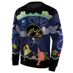 customized iowa hawkeyes spongebob patrick star black navy hoodie best selling