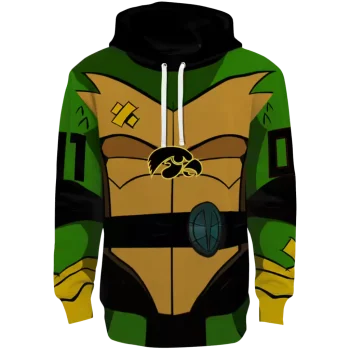 customized iowa hawkeyes superhero armor black green hoodie best selling