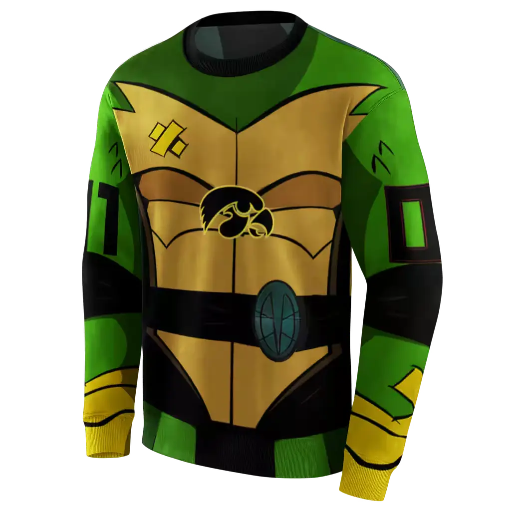 customized iowa hawkeyes superhero armor black green hoodie new arrival customized iowa hawkeyes superhero armor black green hoodie new arrival