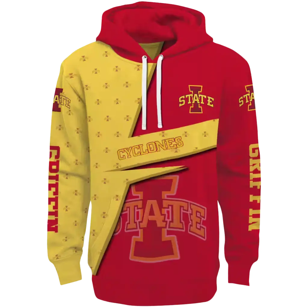 customized iowa state cyclones abstract shape red hoodie best selling customized iowa state cyclones abstract shape red hoodie best selling