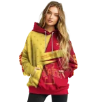 customized iowa state cyclones abstract shape red hoodie best selling