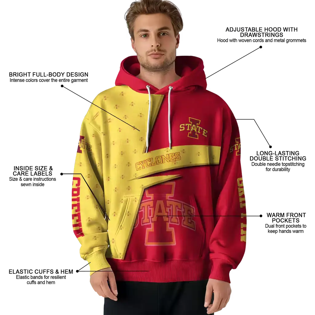 customized iowa state cyclones abstract shape red hoodie latest model customized iowa state cyclones abstract shape red hoodie latest model