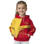 customized iowa state cyclones abstract shape red hoodie best selling