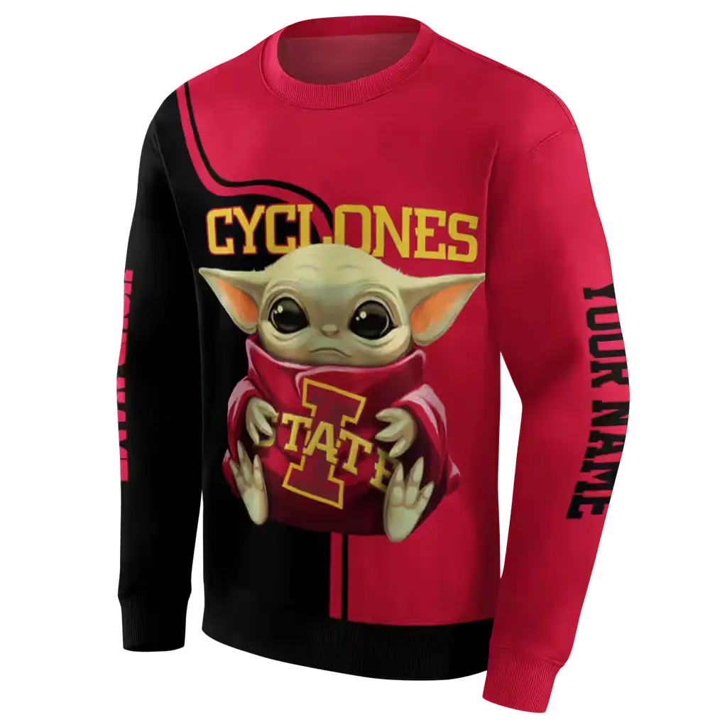 customized iowa state cyclones baby yoda red black hoodie new arrival customized iowa state cyclones baby yoda red black hoodie new arrival