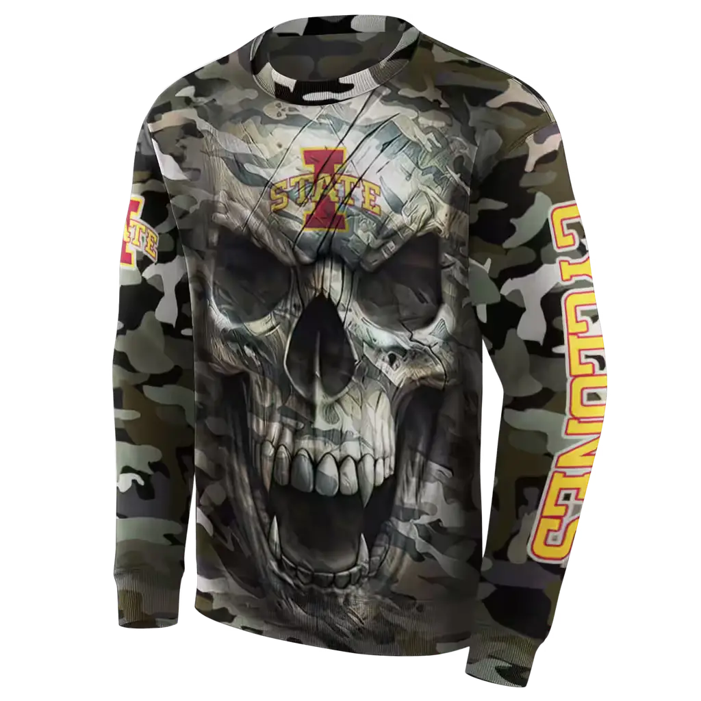 customized iowa state cyclones camo skull hoodie new arrival customized iowa state cyclones camo skull hoodie new arrival