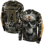 customized iowa state cyclones camo skull hoodie best selling