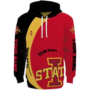 customized iowa state cyclones minimalist design red black hoodie best selling