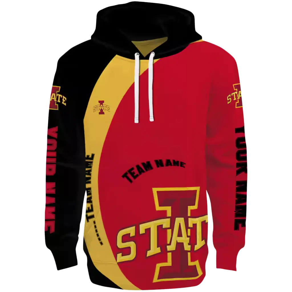 customized iowa state cyclones minimalist design red black hoodie best selling customized iowa state cyclones minimalist design red black hoodie best selling