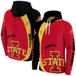 customized iowa state cyclones minimalist design red black hoodie best selling