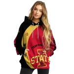 customized iowa state cyclones minimalist design red black hoodie best selling