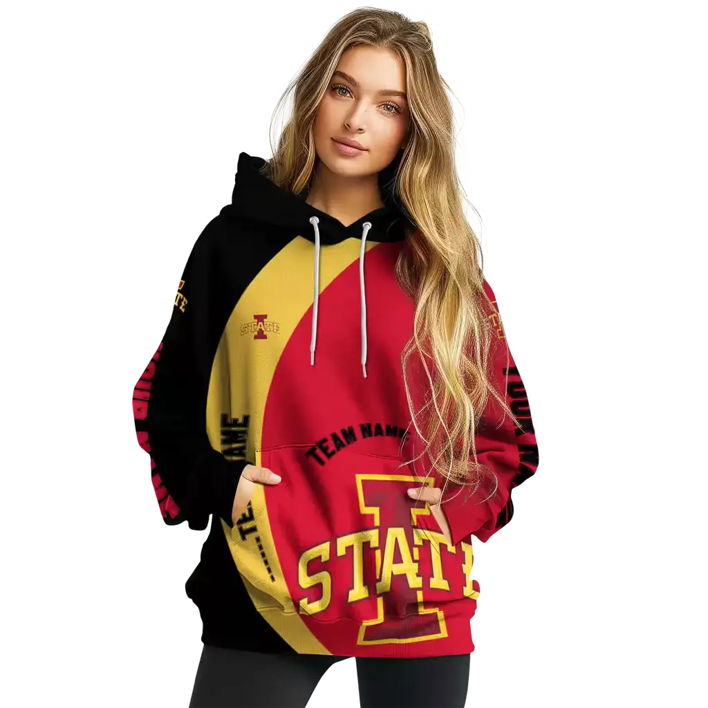 customized iowa state cyclones minimalist design red black hoodie high quality customized iowa state cyclones minimalist design red black hoodie high quality