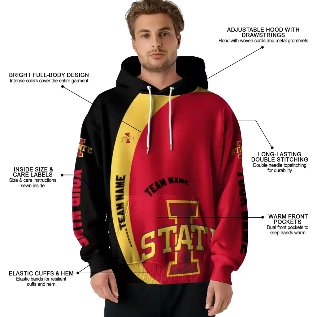 customized iowa state cyclones minimalist design red black hoodie latest model customized iowa state cyclones minimalist design red black hoodie latest model