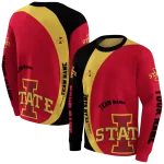 customized iowa state cyclones minimalist design red black hoodie best selling