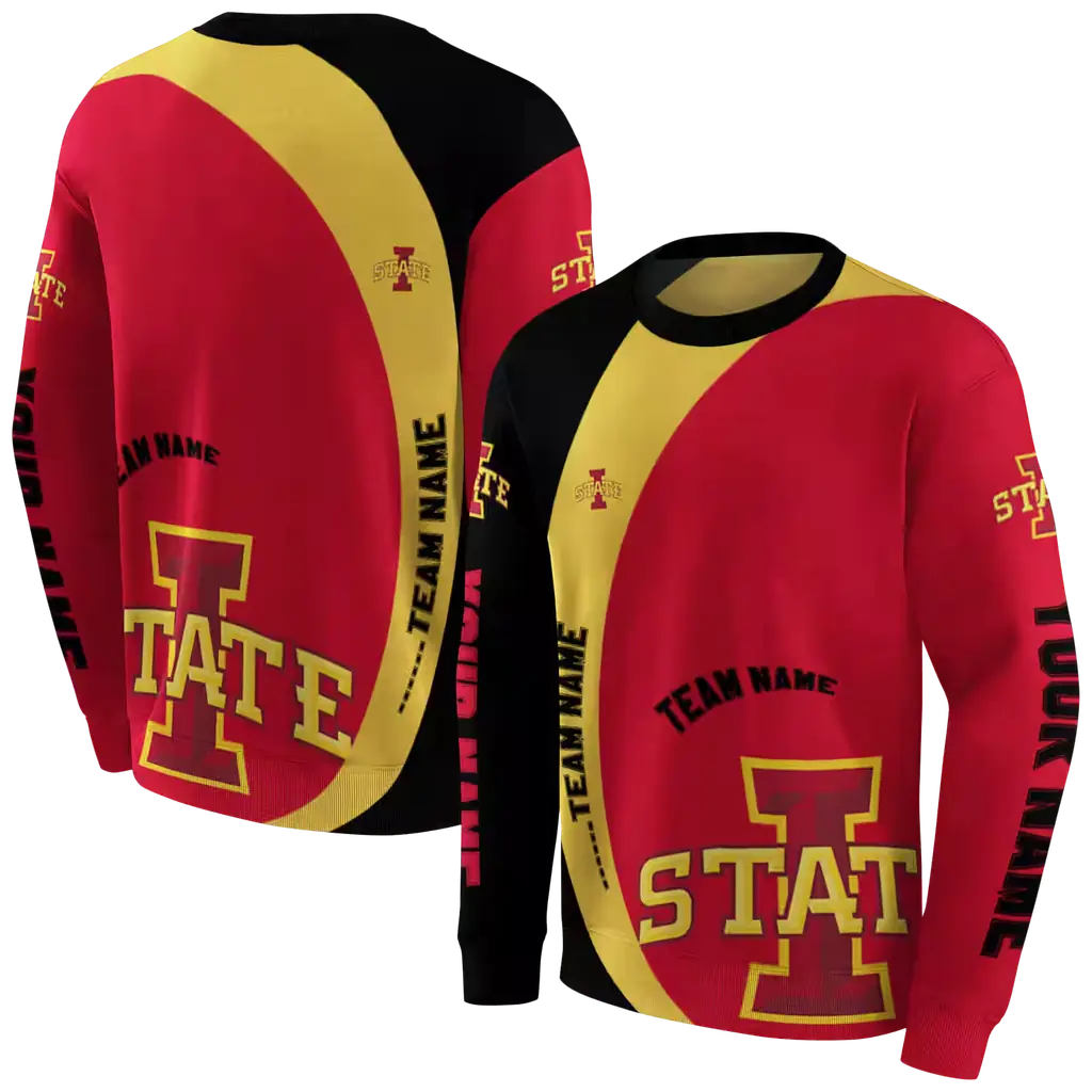 customized iowa state cyclones minimalist design red black hoodie premium grade customized iowa state cyclones minimalist design red black hoodie premium grade
