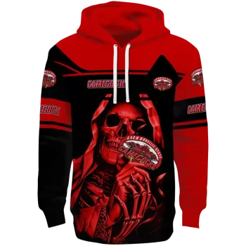 customized jacksonville state gamecocks grim reaper red black hoodie best selling