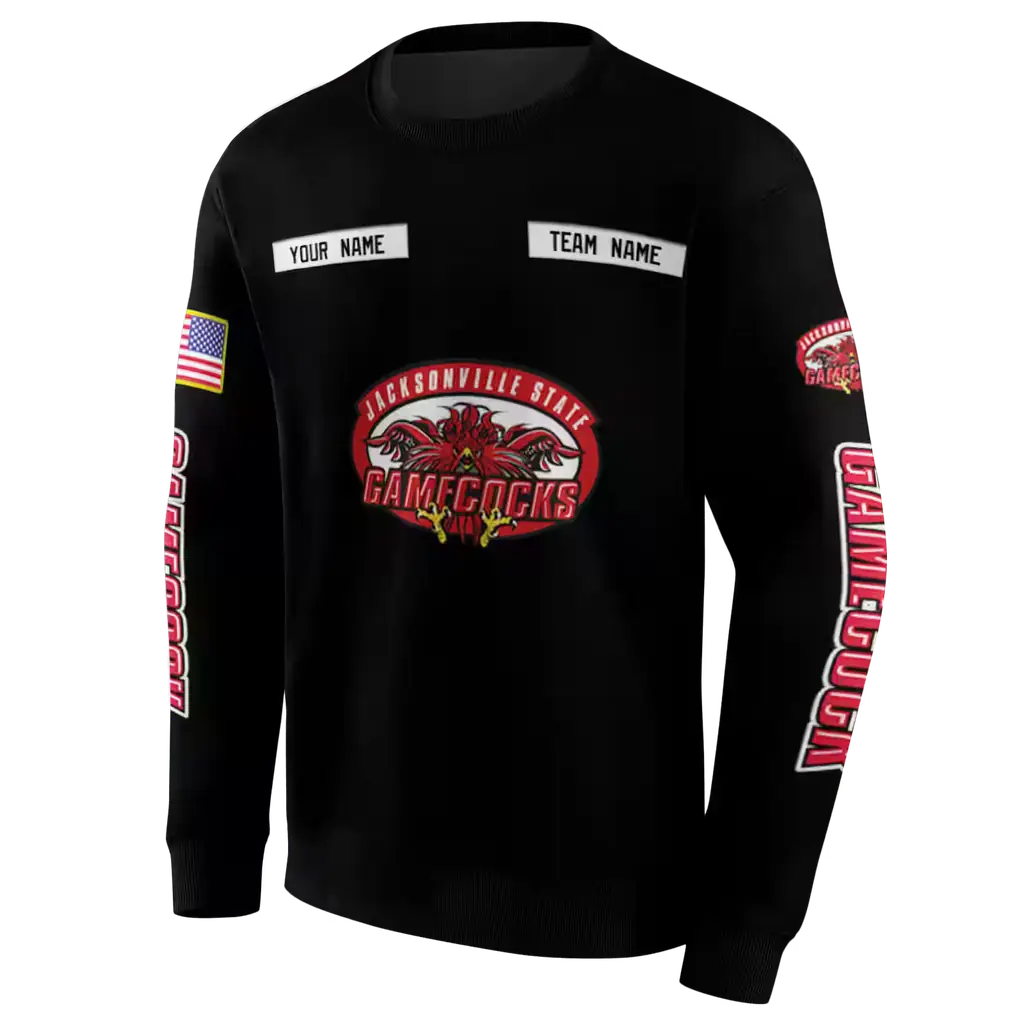 customized jacksonville state gamecocks punisher skull black hoodie new arrival customized jacksonville state gamecocks punisher skull black hoodie new arrival